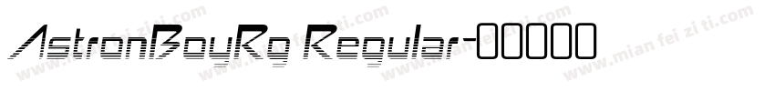 AstronBoyRg Regular字体转换